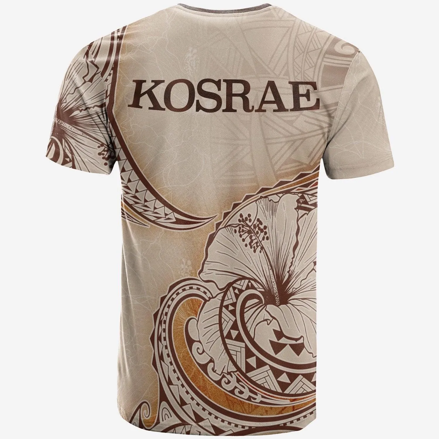 Kosrae T Shirt - Hibiscus Flowers Vintage Style