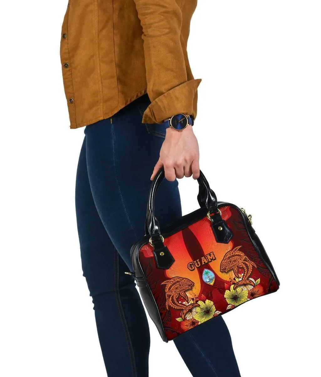 Guam Shoulder Handbag - Tribal Tuna Fish