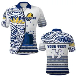 (Custom Personalised) Tokelau Rugby Polo Shirt Special - Custom Text and Number