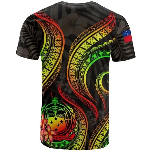 Samoa Polynesian T shirt - Reggae Plumeria