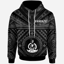 Vanuatu Hoodie - Vanuatu Seal With Polynesian Tattoo Style