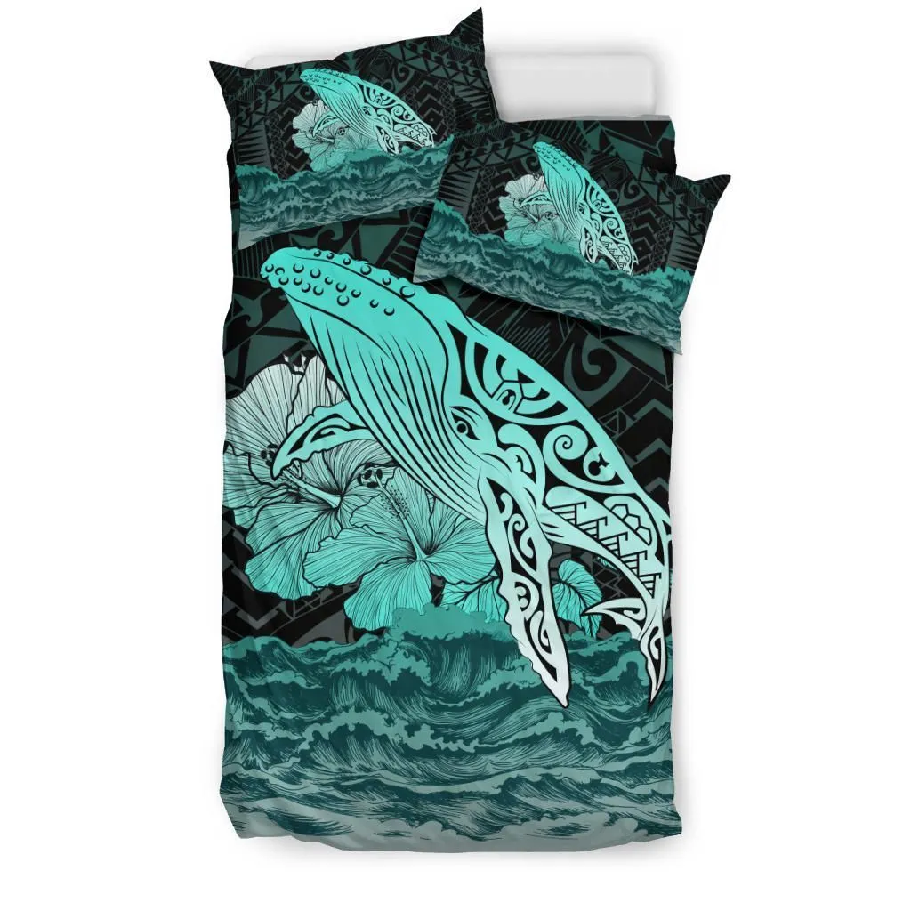 FamilyGater Home Set - Hawaii Hibiscus Wale Polynesian Bedding Set - AH - J5