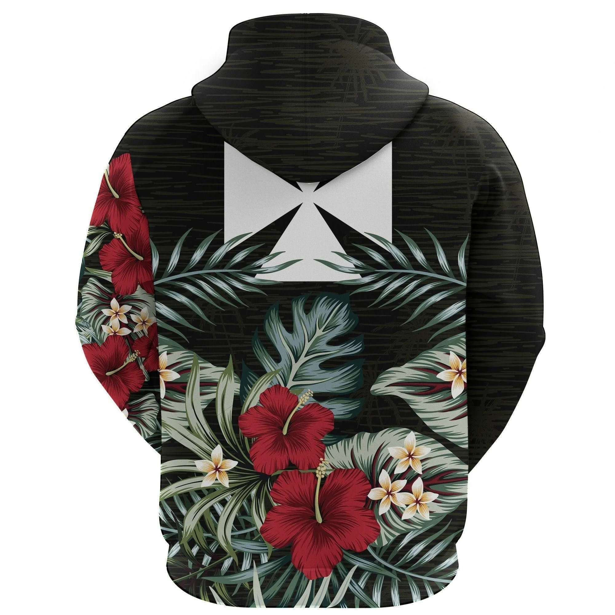 Wallis And Futuna Hibiscus Hoodie