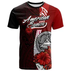American Samoa Polynesian T-shirt - Arm With Hibiscus - BN12